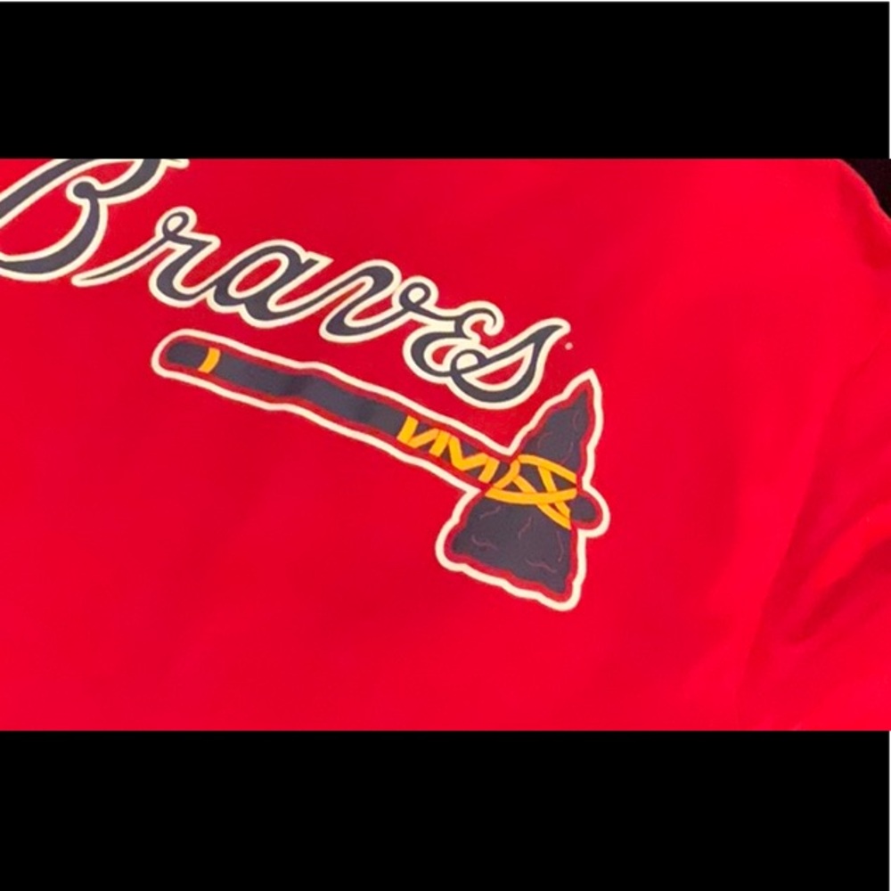 Atlanta Braves Vintage Red T-Shirt Chipper Jones - Picture 8 of 8